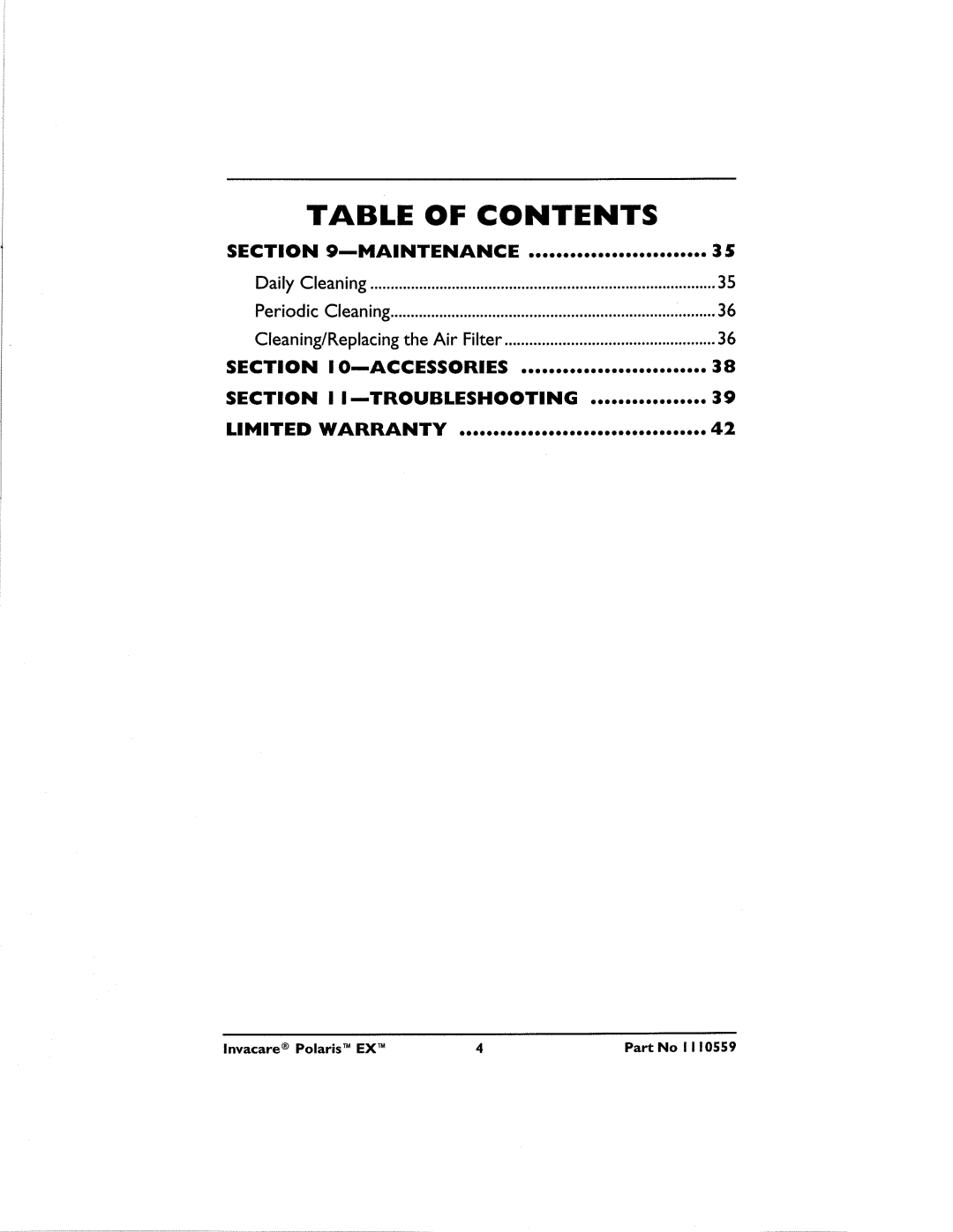 Invacare ISP3000 manual 