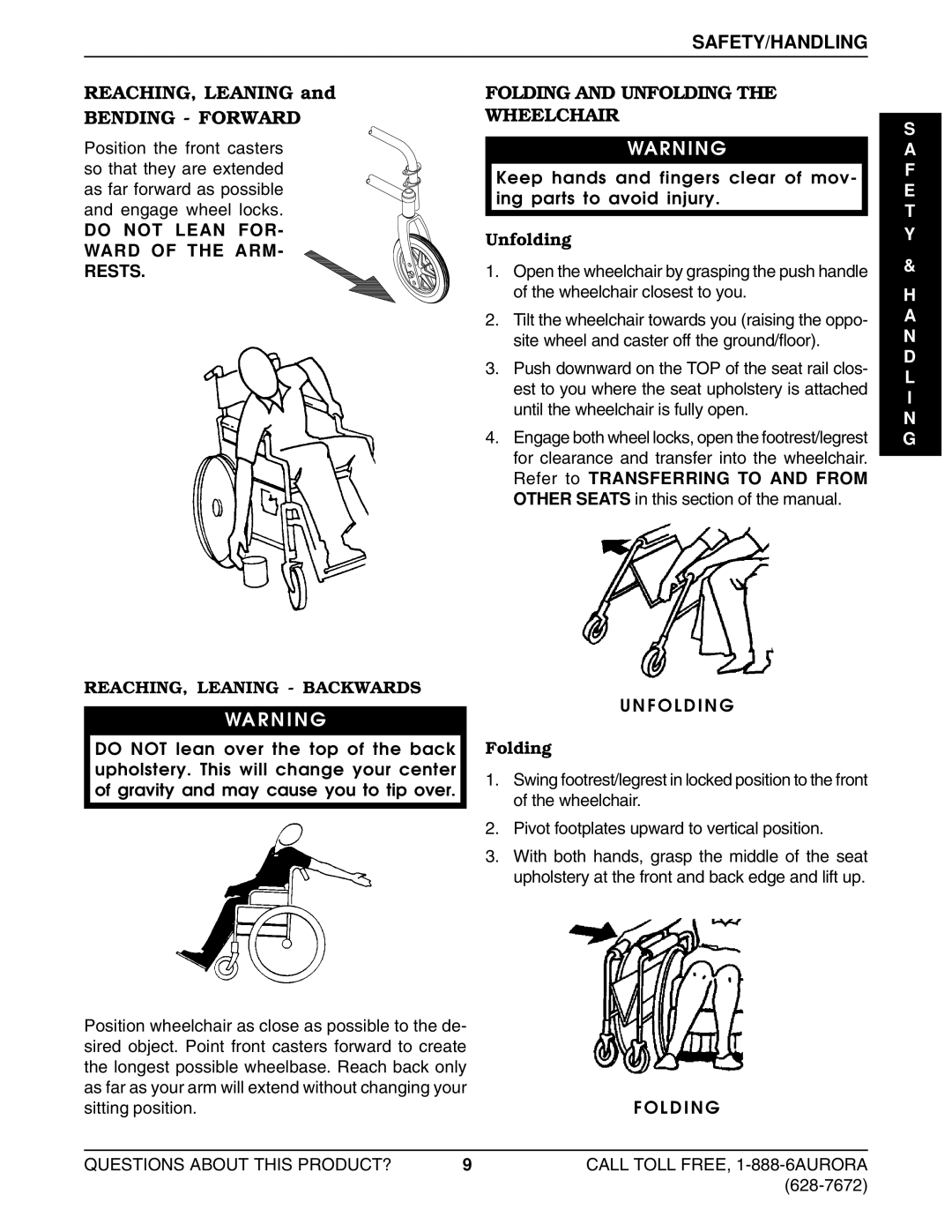 Invacare Lightweight Aluminum Wheelchair manual Bending Forward, Folding and Unfolding the Wheelchair 