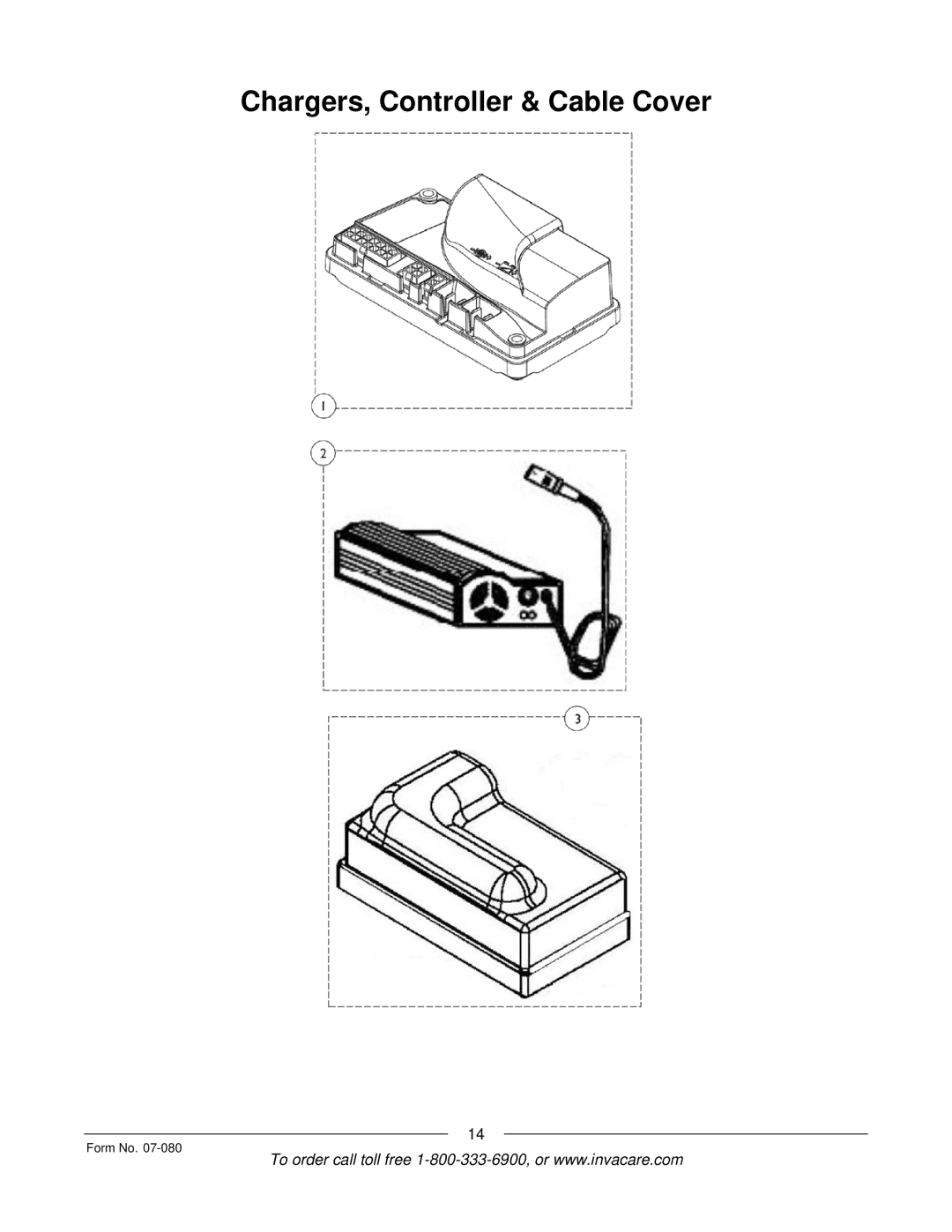 Invacare Lynx L-3X manual Chargers, Controller & Cable Cover 