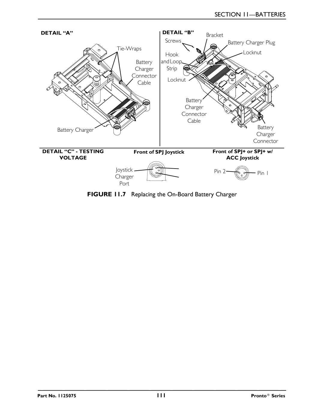 Invacare M50, M51, M61 service manual Replacing the On-Board Battery Charger 