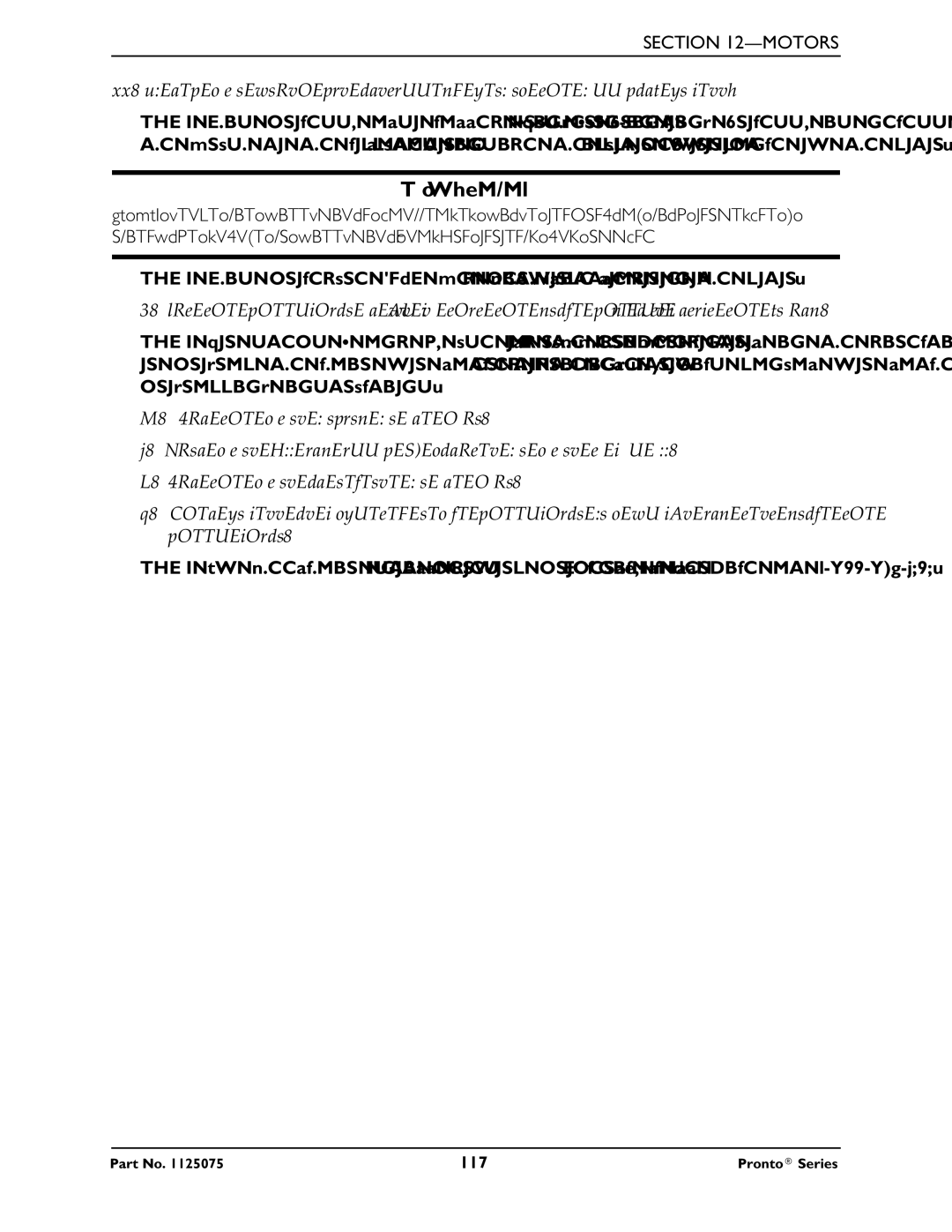 Invacare M50, M51, M61 service manual 117 