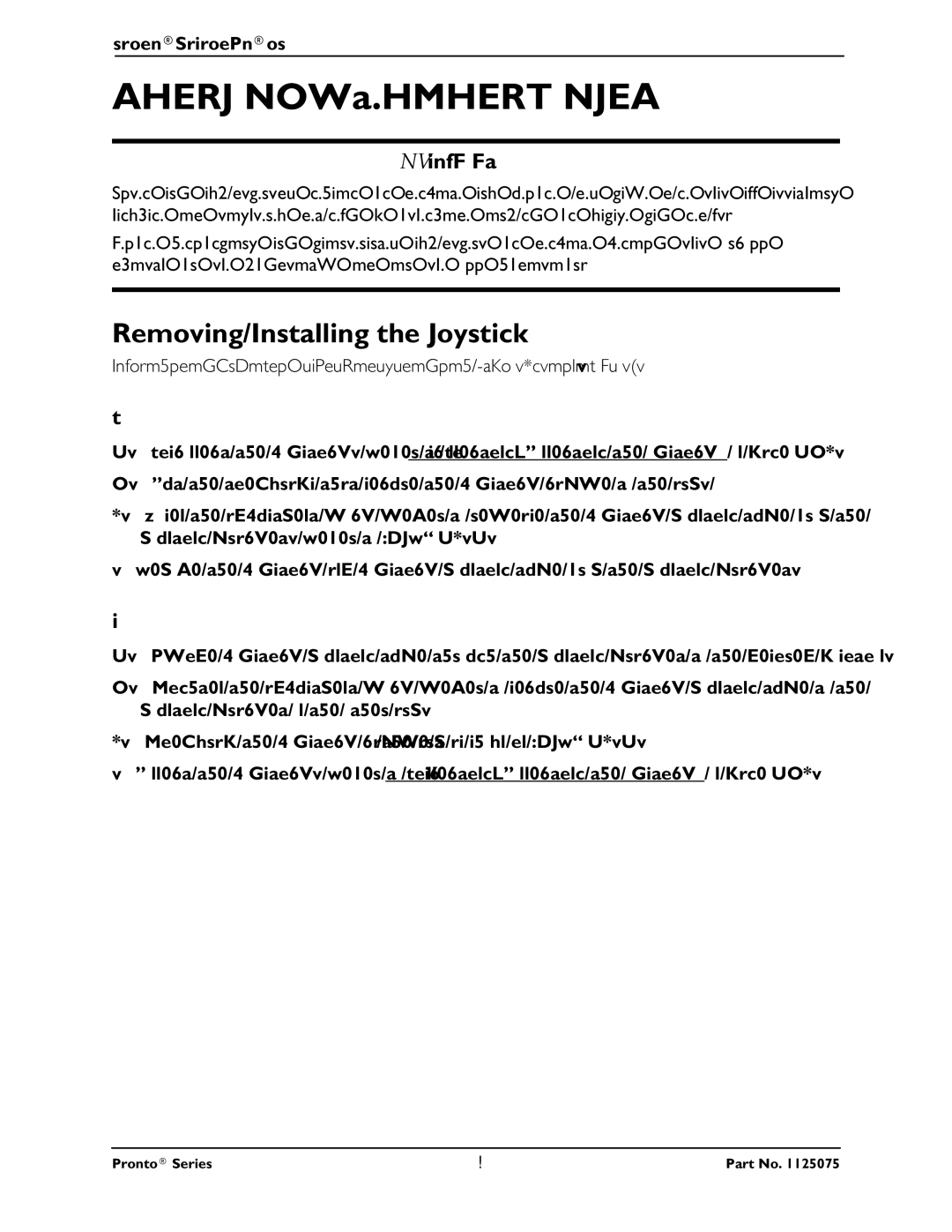 Invacare M50, M51, M61 service manual Electronics, Removing/Installing the Joystick 