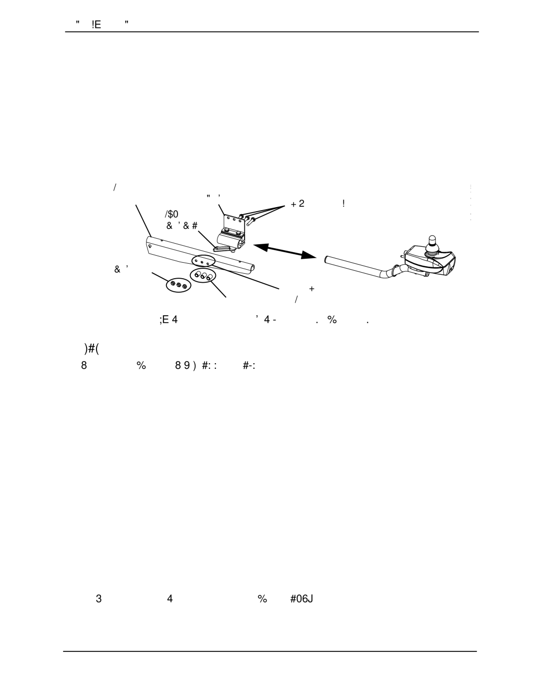 Invacare M61, M50, M51 service manual Repositioning the Joystick Mounting Bracket 