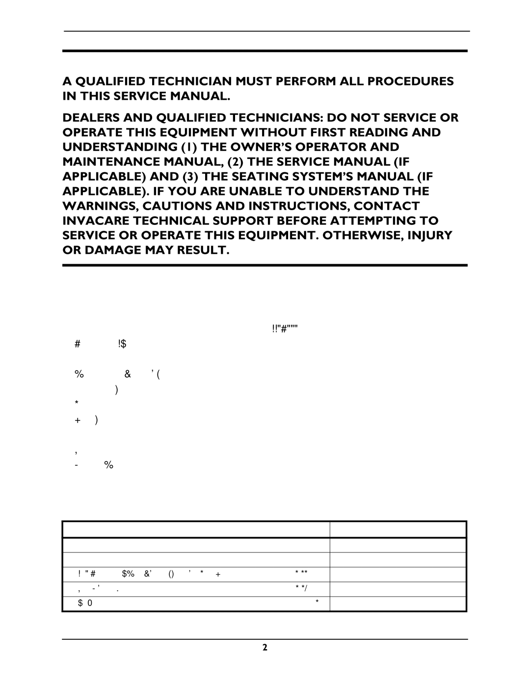 Invacare M61, M50, M51 service manual Recommended Tools, Reference Documents, Document Part Number 