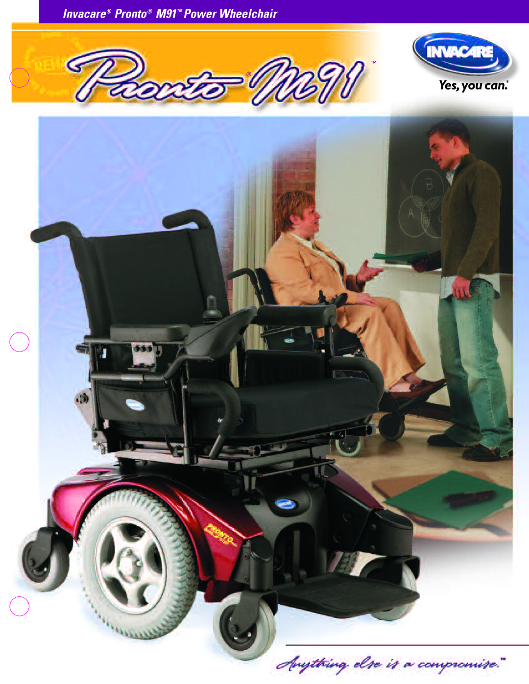 Invacare manual Invacare Pronto M91 Power Wheelchair 