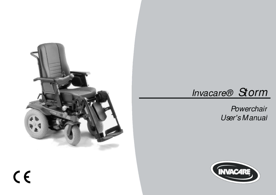 Invacare MK6i user manual Invacare Storm 