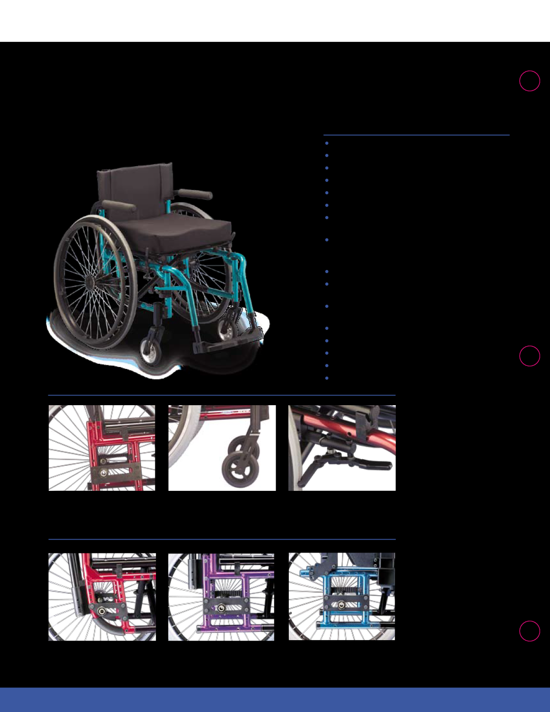 Invacare MVP manual with the convenience of a folder, Features, Rear-Frame Options 