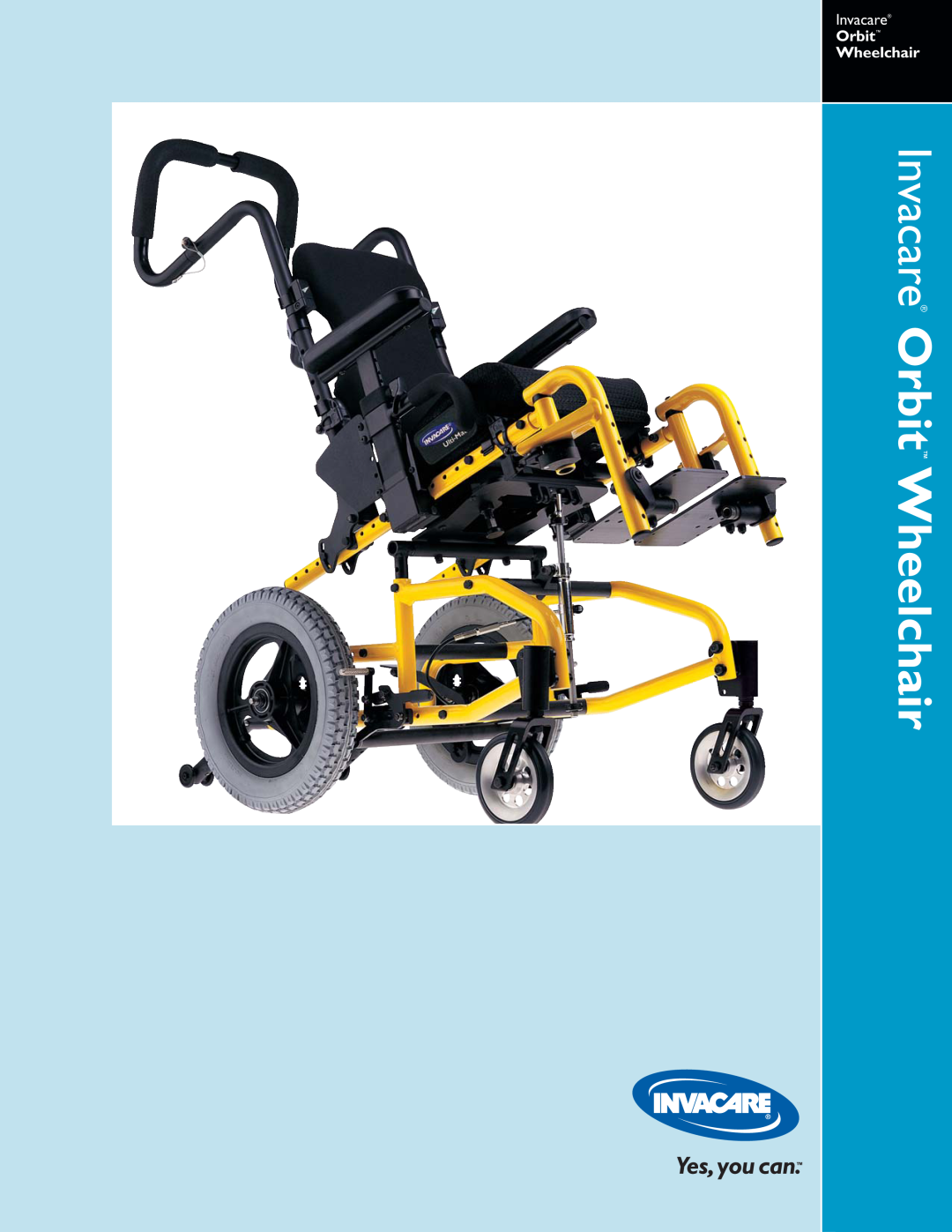 Invacare 01-199 manual Invacare Orbit Wheelchair 