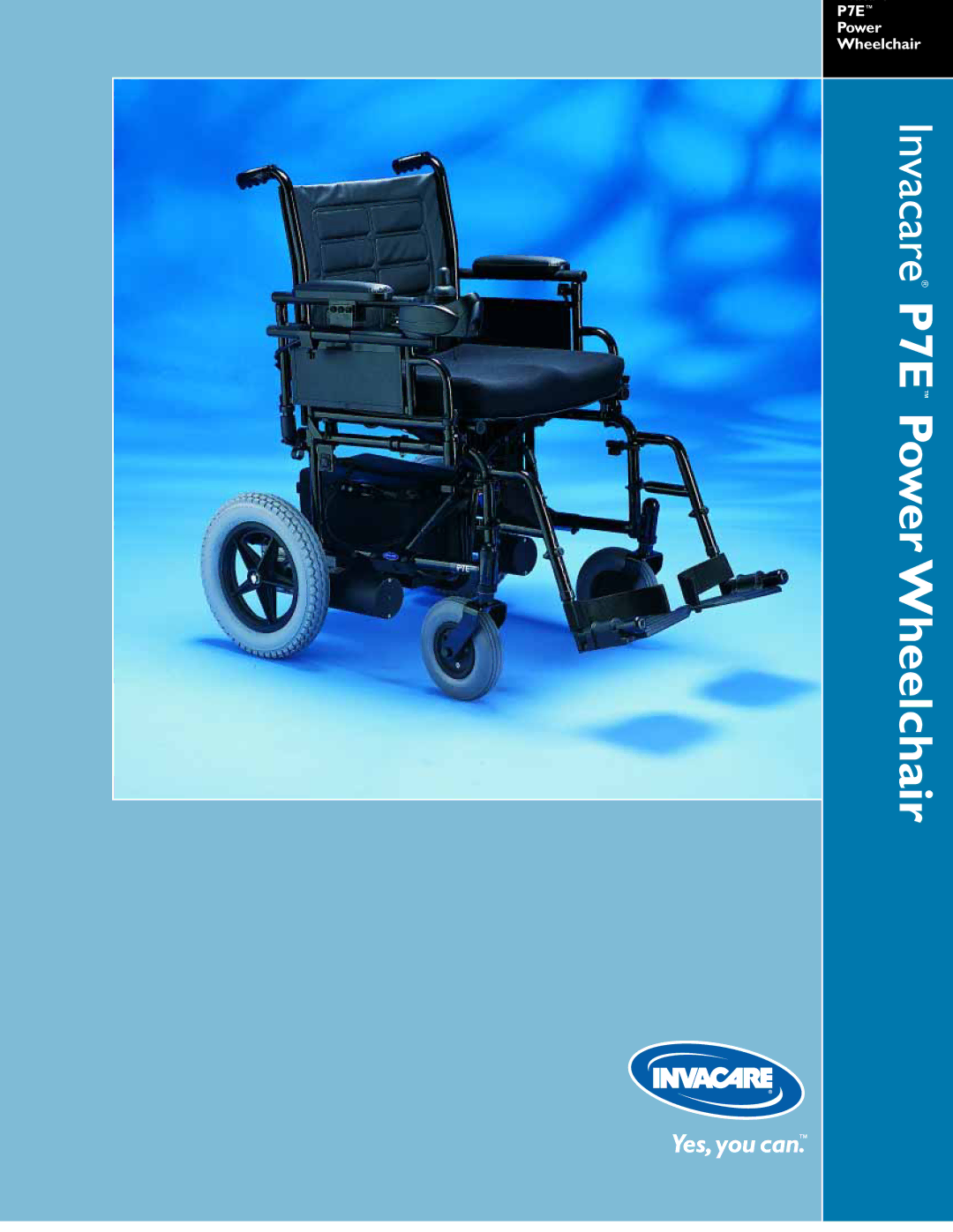 Invacare specifications Invacare P7E Power Wheelchair 