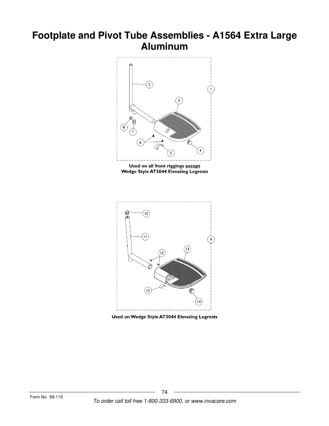 Invacare PatriotTM manual Form No 