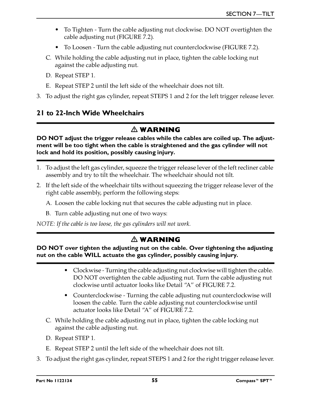 Invacare PHW93, PH904A manual 21 to 22-Inch Wide Wheelchairs 