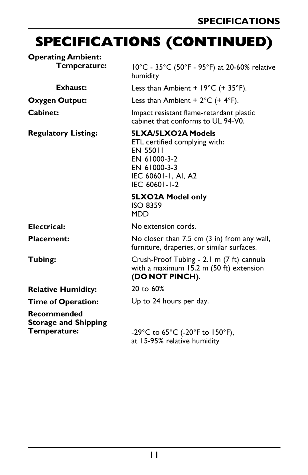 Invacare PLATINUM 5 manual 5LXA/5LXO2A Models ETL certified complying with EN, 5LXO2A Model only ISO 