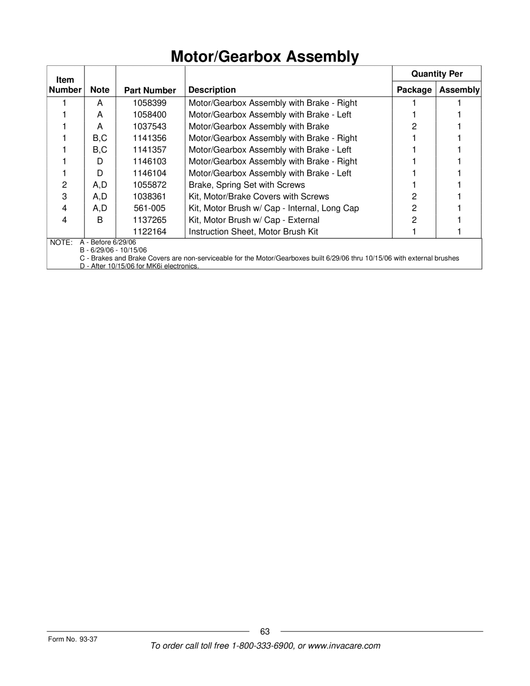 Invacare Power TigerTM manual Before 