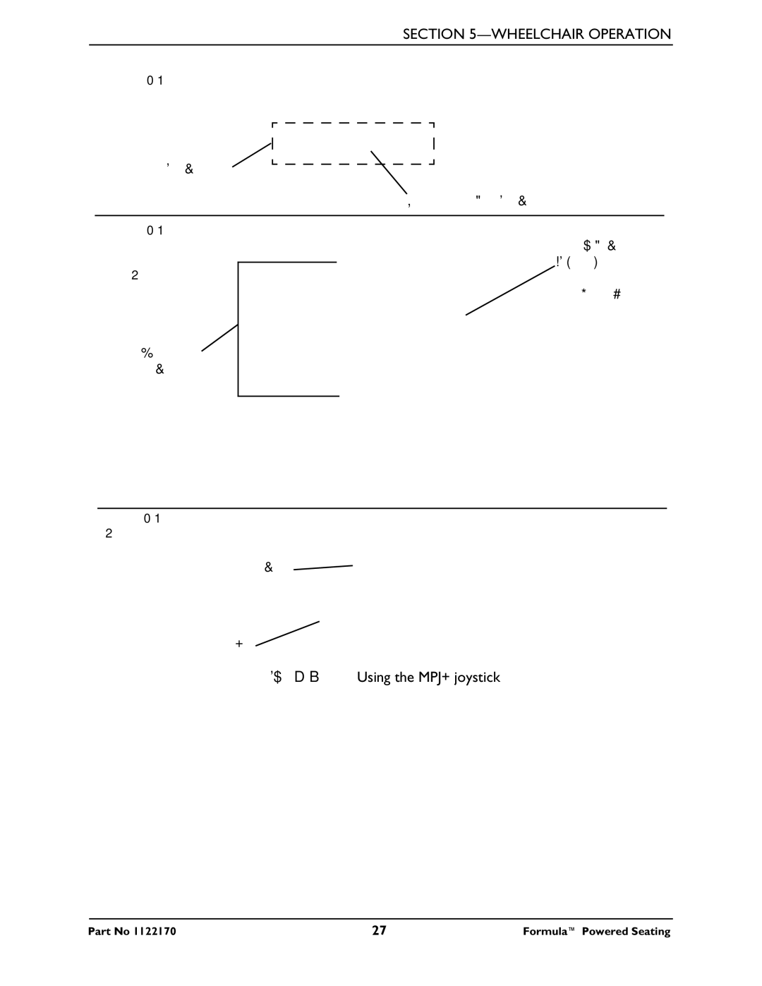 Invacare Powered Seating manual Using the MPJ+ joystick 