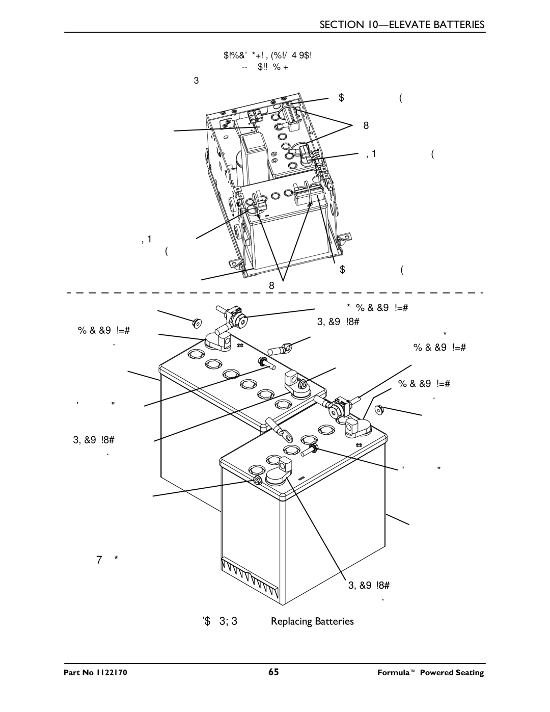 Invacare Powered Seating manual Replacing Batteries 