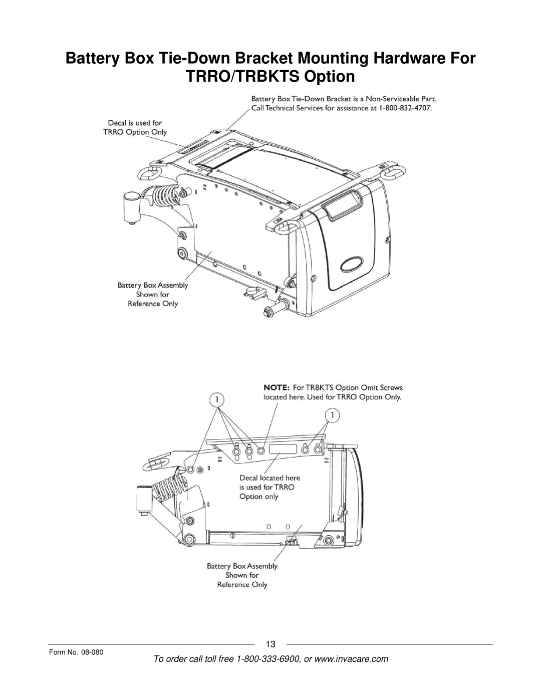 Invacare Powered Wheelchair manual Form No 