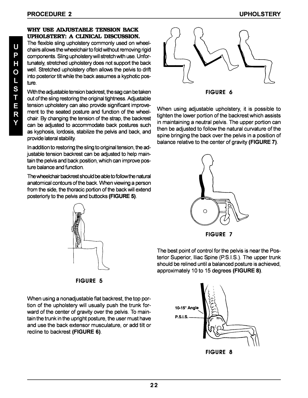 Invacare Pro Series manual Why Use Adjustable Tension Back, U P H O L S T E R Y, Procedure, Upholstery 