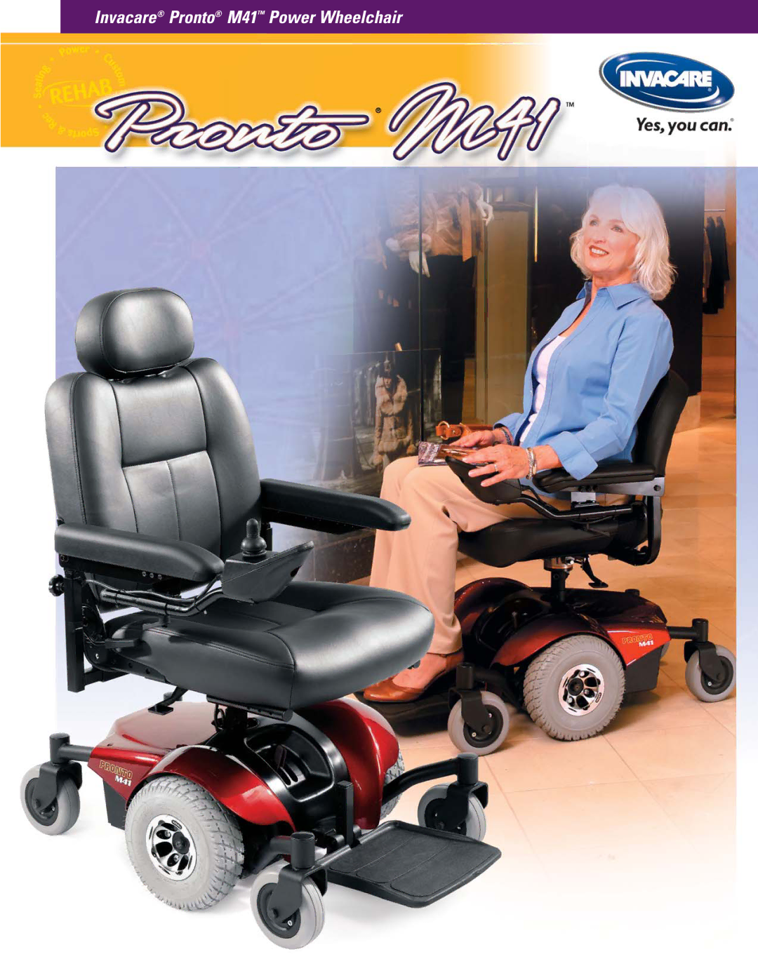 Invacare manual Invacare Pronto M41 Power Wheelchair 