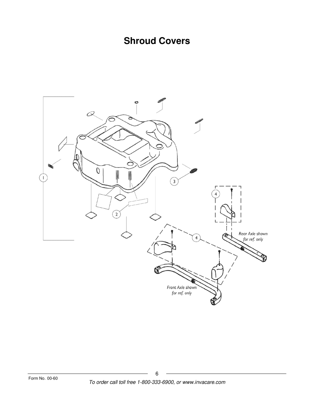 Invacare Pronto M6 manual Shroud Covers 