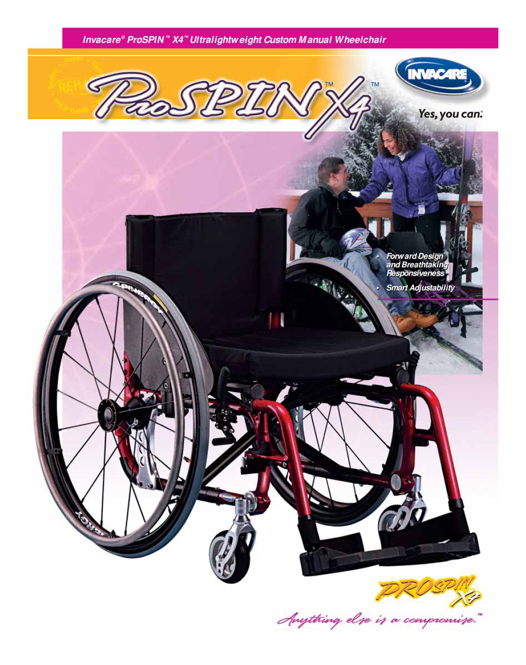 Invacare ProSPIN X4 manual Smart Adjustability 