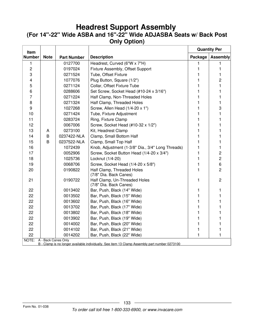 Invacare PTO-STM, ESS-PTO manual 133 