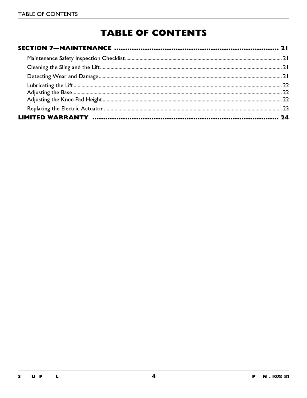 Invacare RPS350-1 user manual Limited Warranty 