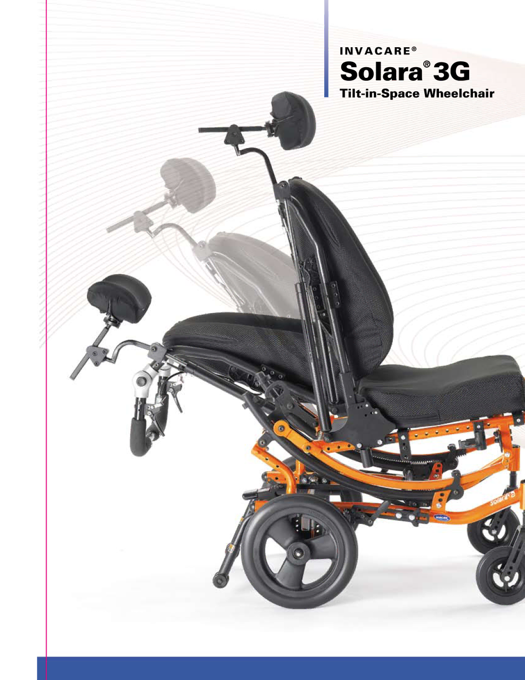 Invacare Spree 3G manual Solara 3G, Tilt-in-Space Wheelchair 