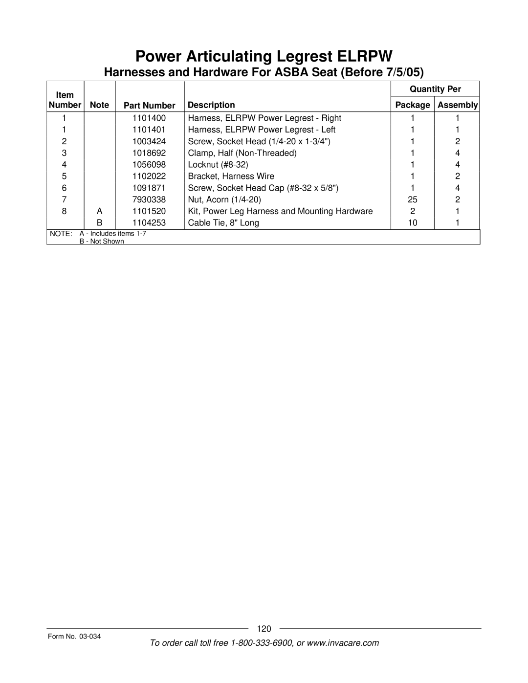 Invacare Storm Series manual 120 