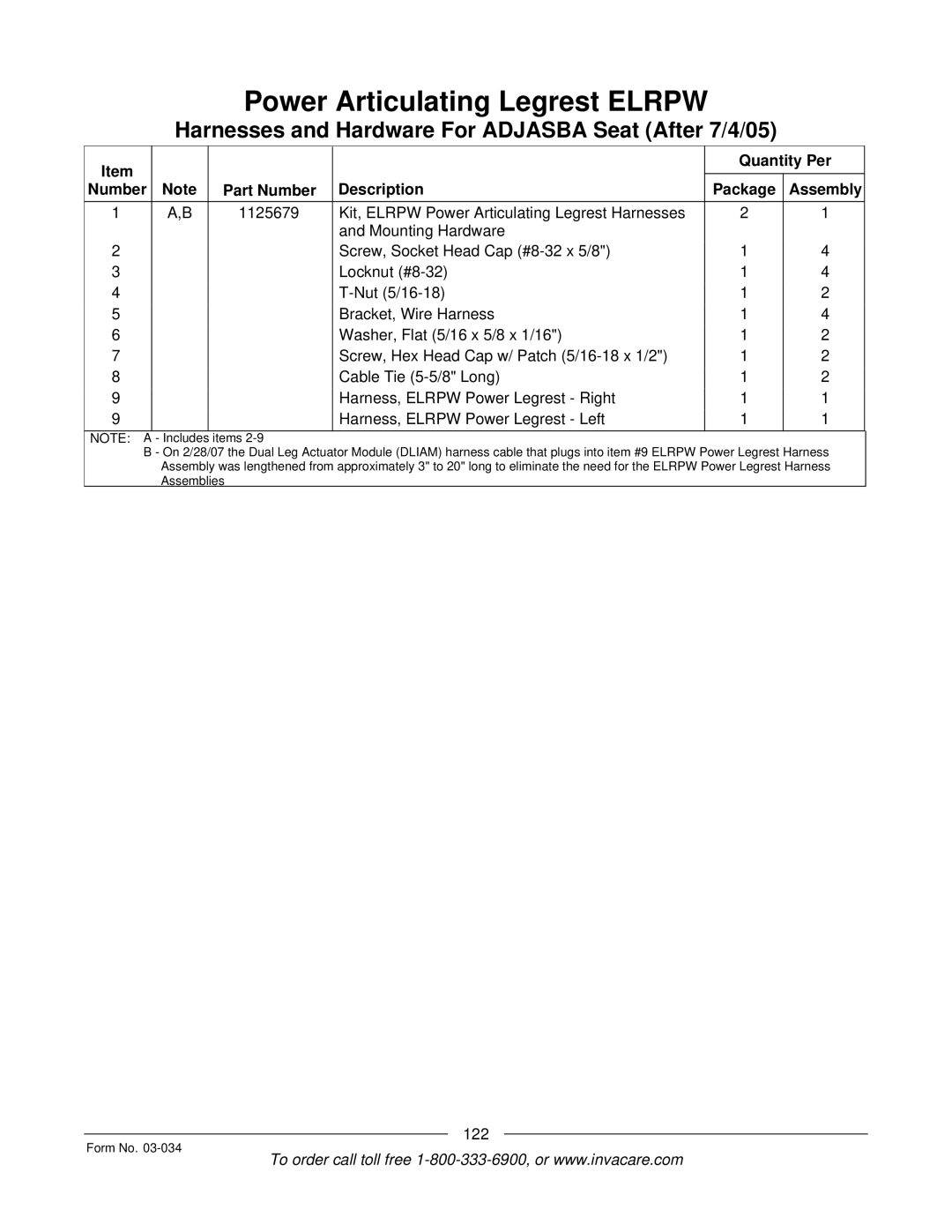 Invacare Storm Series manual 122 