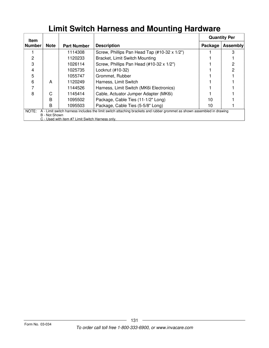 Invacare Storm Series manual 131 