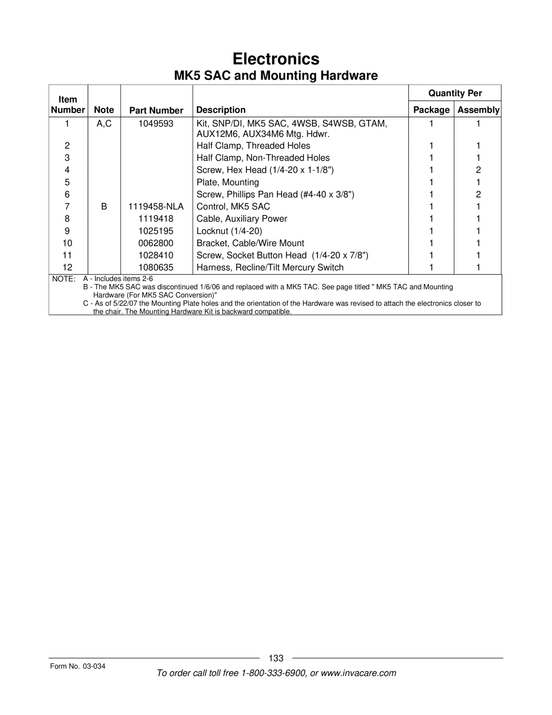 Invacare Storm Series manual 133 