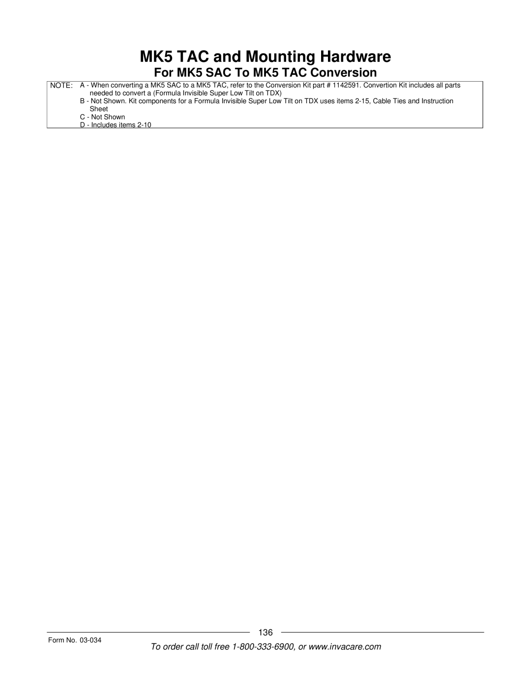 Invacare Storm Series manual 136 