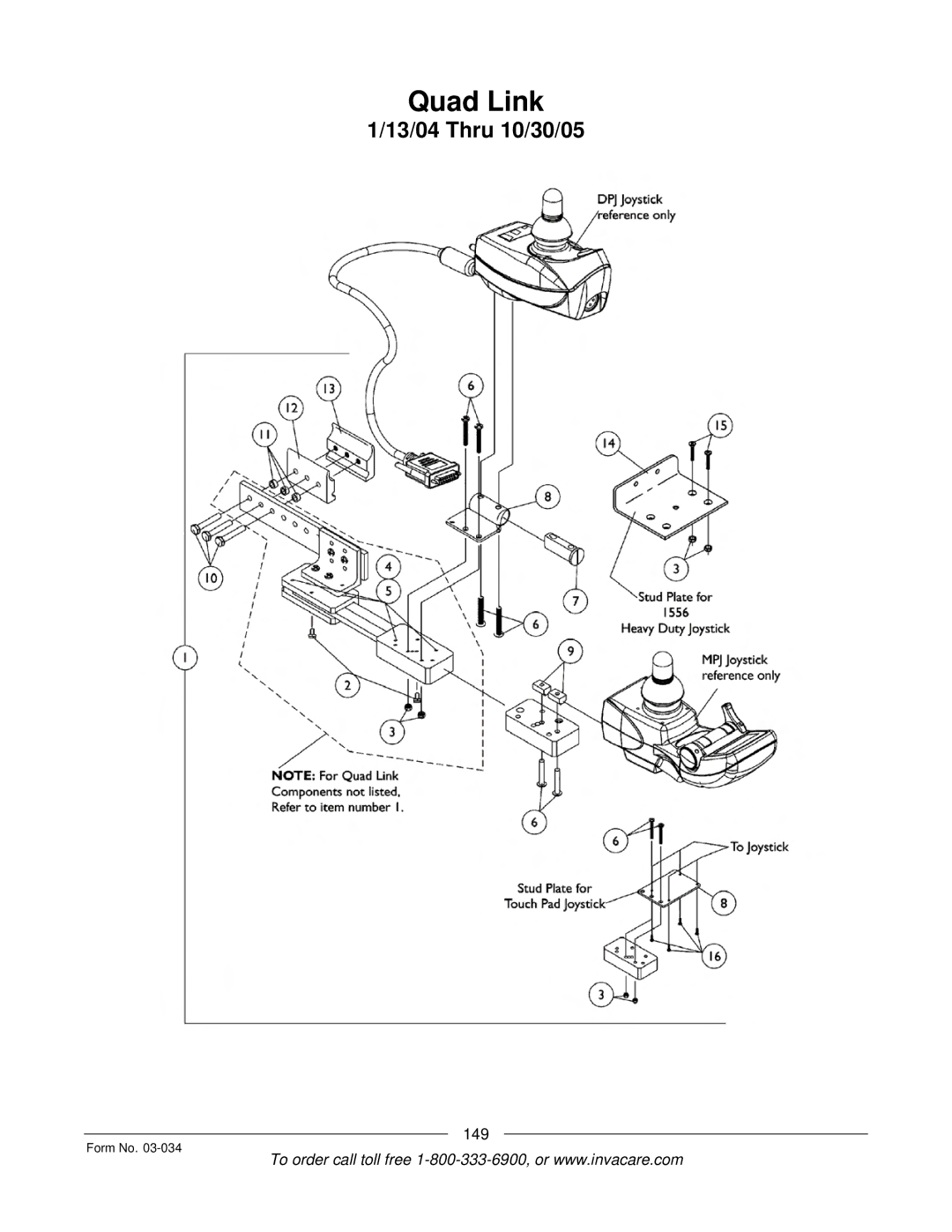 Invacare Storm Series manual Quad Link 