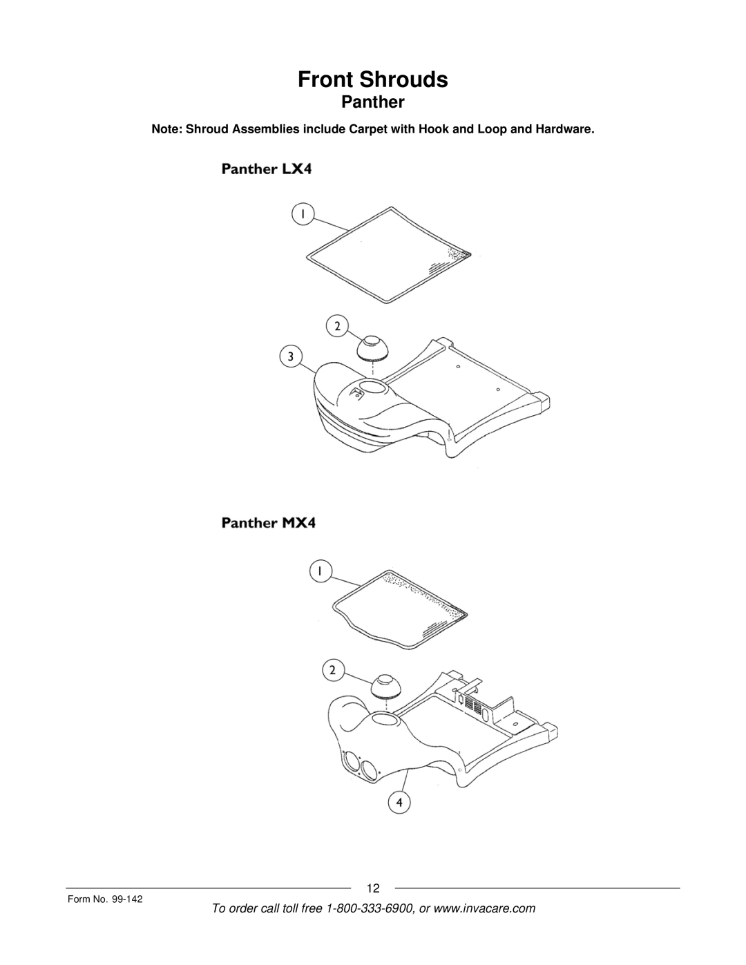 Invacare SX3P manual Panther 