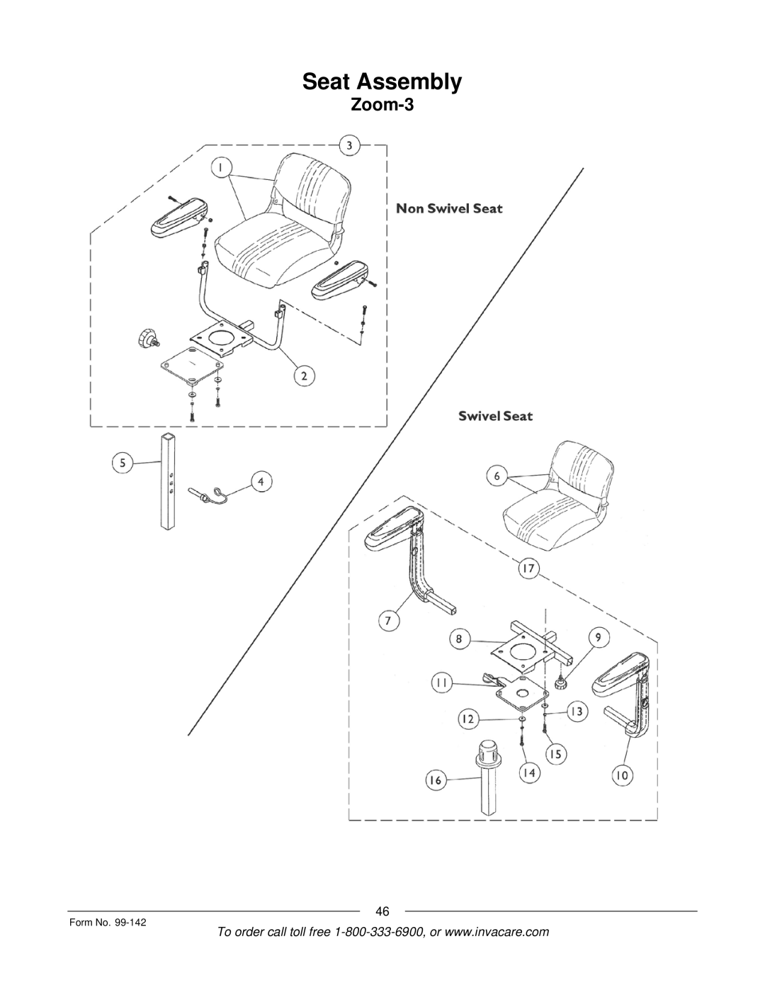 Invacare SX3P manual Zoom-3 