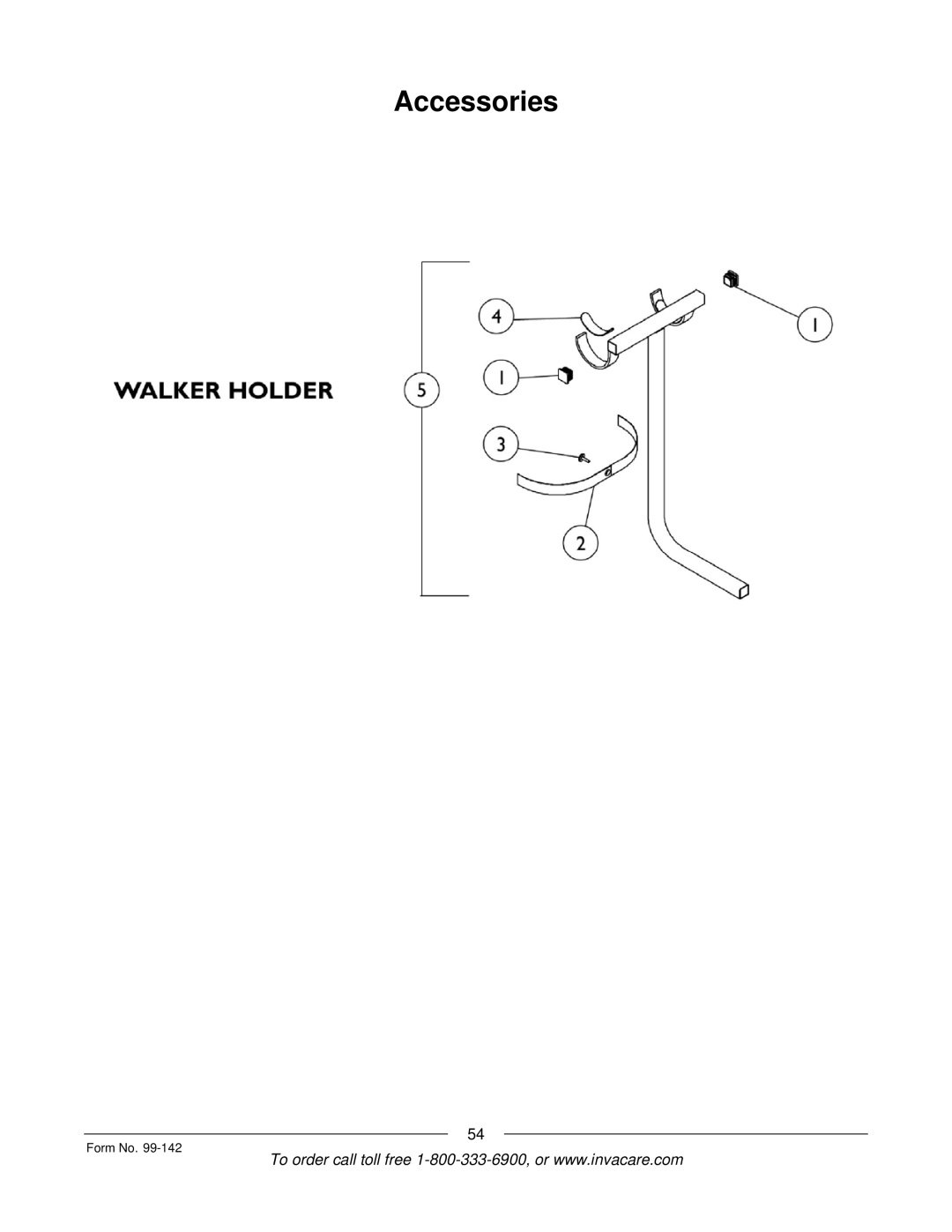 Invacare SX3P manual Accessories 