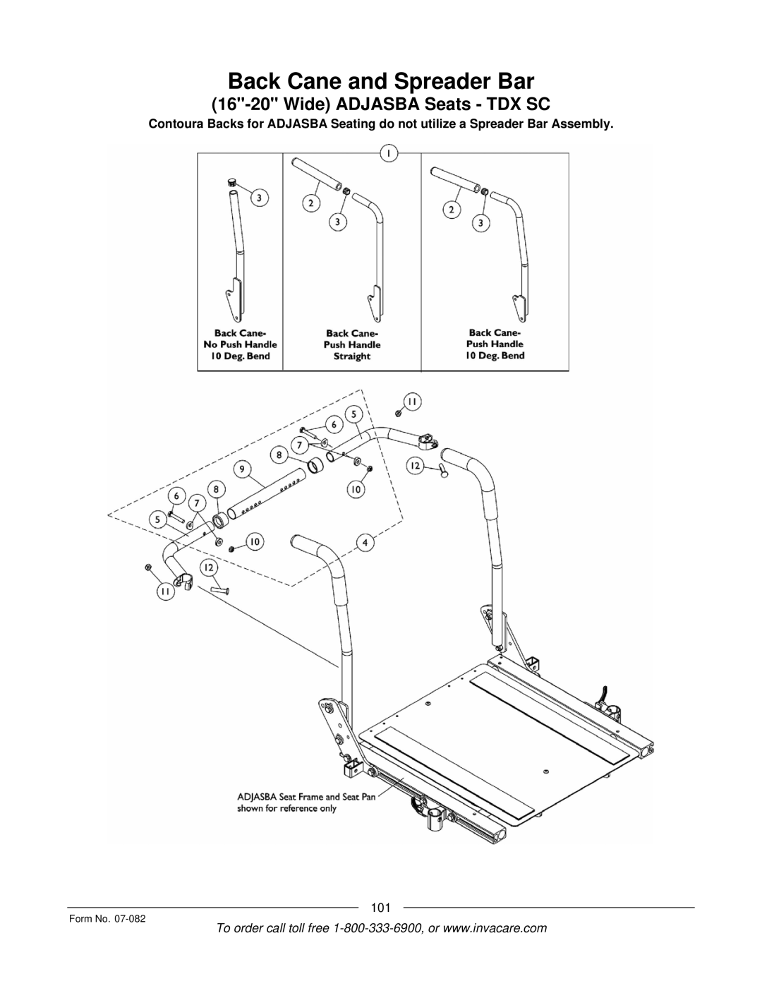 Invacare manual Wide Adjasba Seats TDX SC 