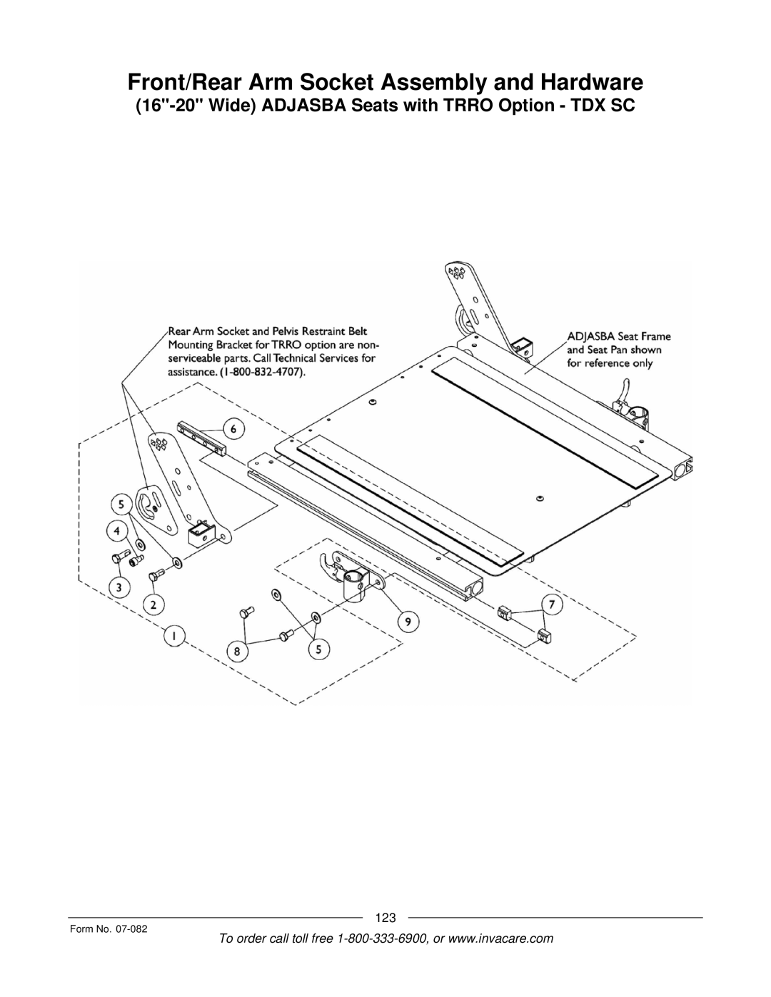 Invacare manual Wide Adjasba Seats with Trro Option TDX SC 