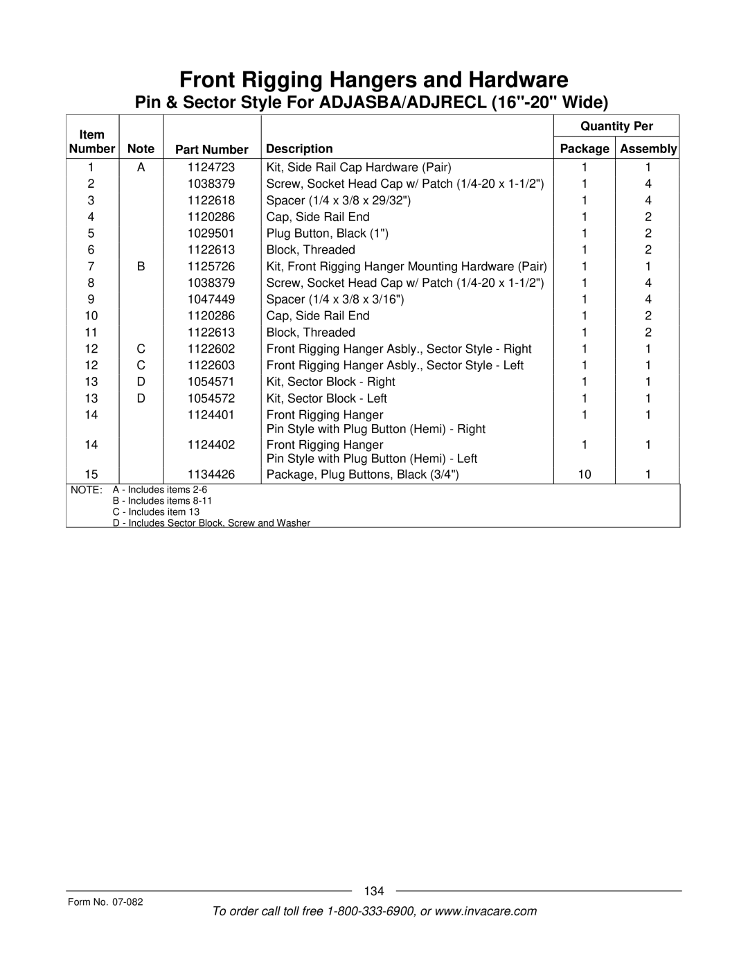 Invacare TDX SC manual 134 