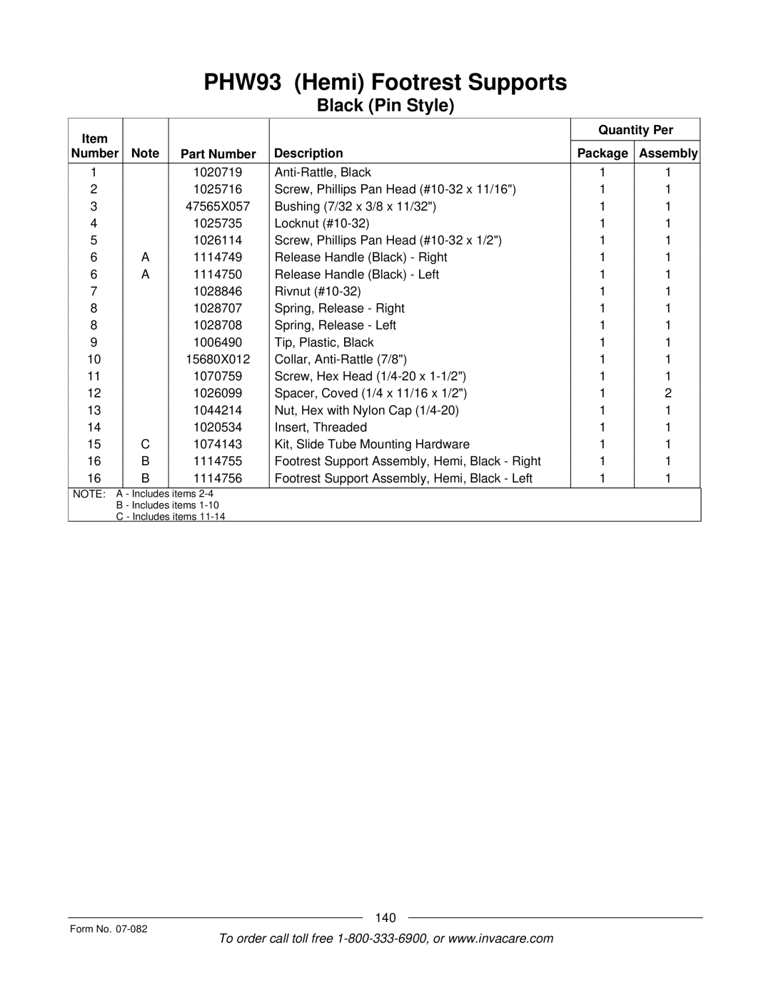 Invacare TDX SC manual 140 