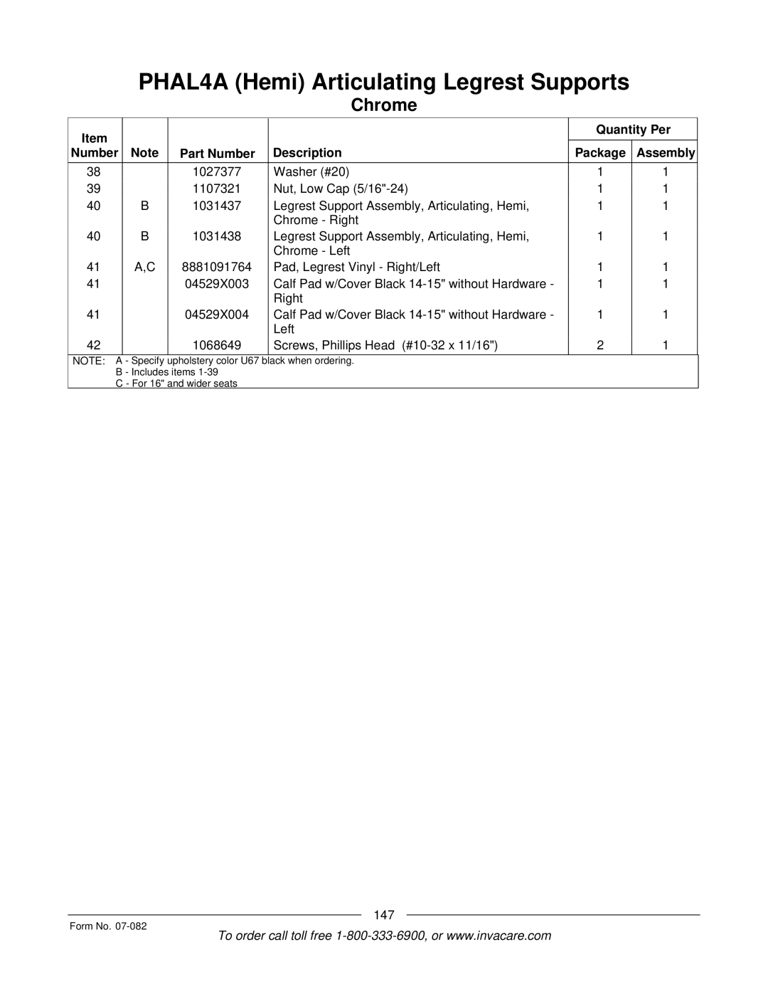 Invacare TDX SC manual 147 