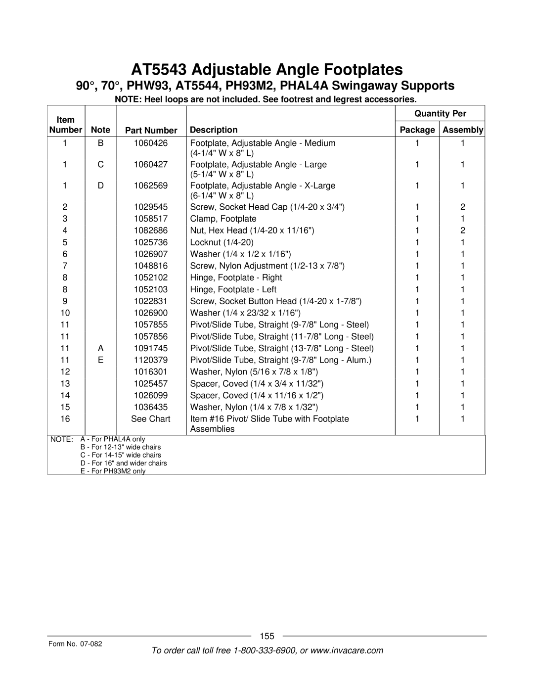 Invacare TDX SC manual 155 