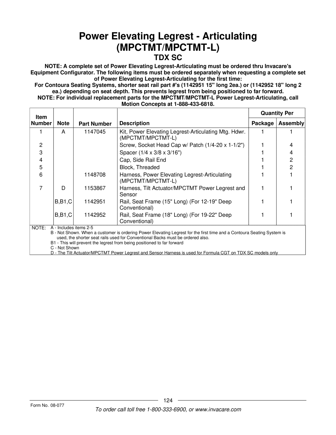 Invacare TDX SPREE manual Mpctmt/Mpctmt-L 