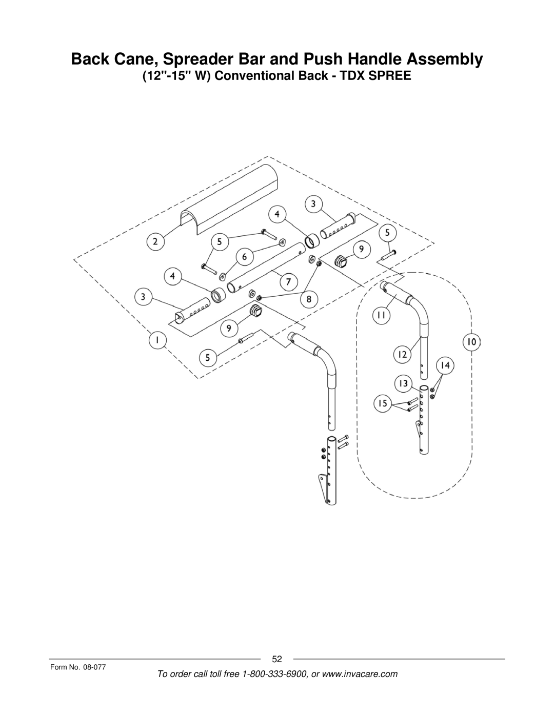 Invacare TDX SPREE manual Conventional Back TDX Spree 