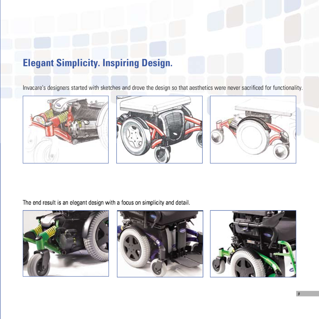 Invacare TDX SPREE, TDX SR, TDX SC manual Elegant Simplicity. Inspiring Design 
