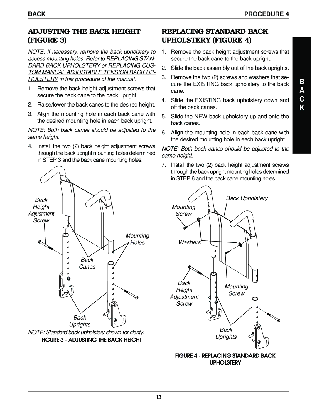 Invacare Top End Terminator Jr manual Back 