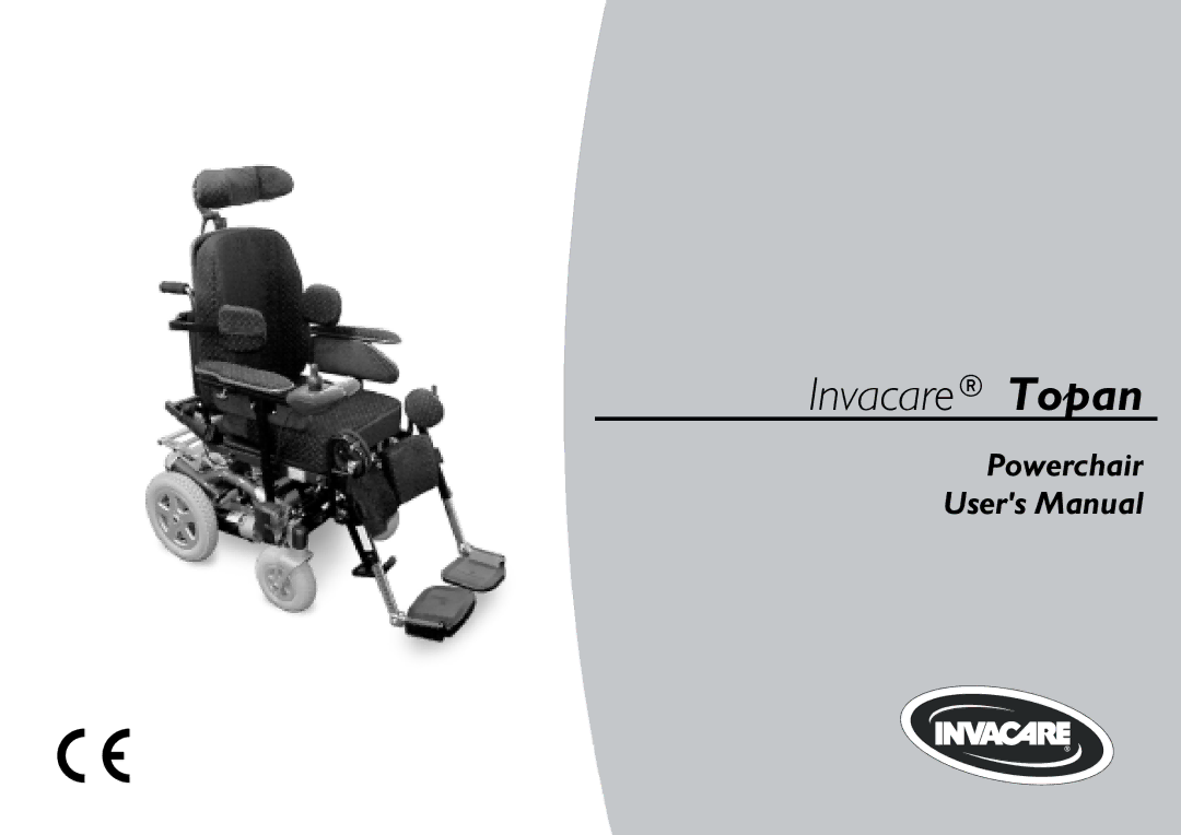 Invacare user manual Invacare Topan 