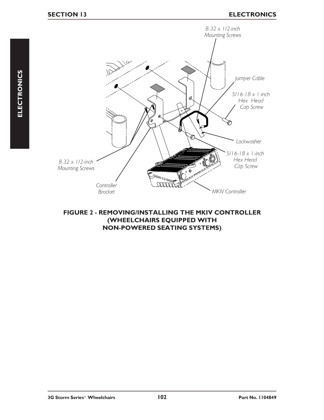 Invacare Torque SP RWD, Ranger X RWD, Arrow RWD service manual 102 