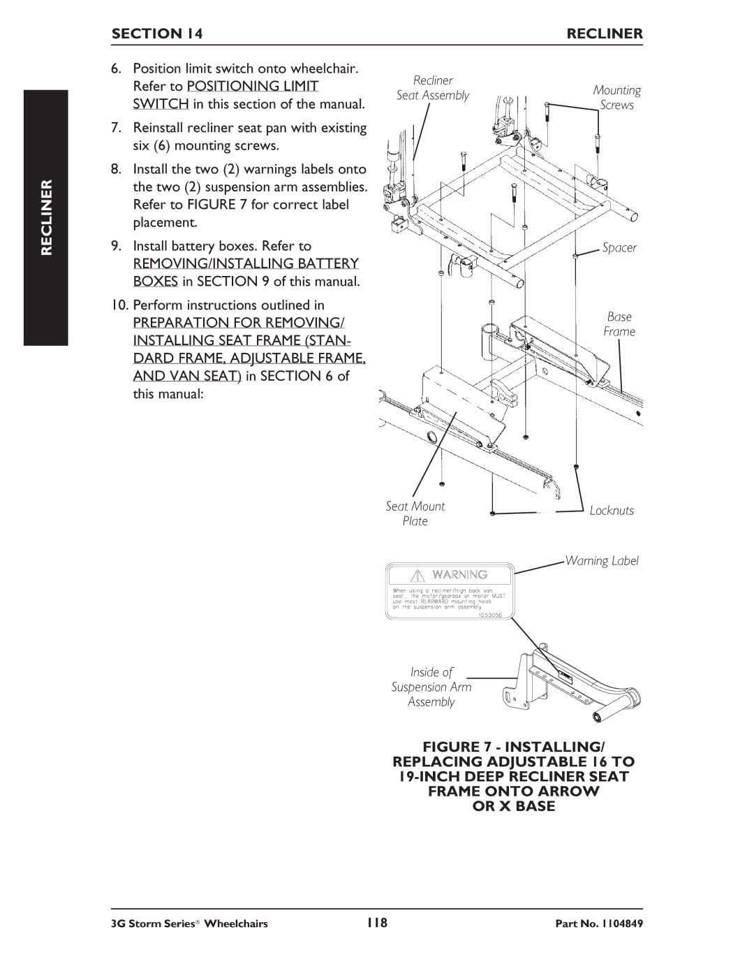 Invacare Ranger X RWD, Torque SP RWD, Arrow RWD service manual REMOVING/INSTALLING Battery Boxes in of this manual 