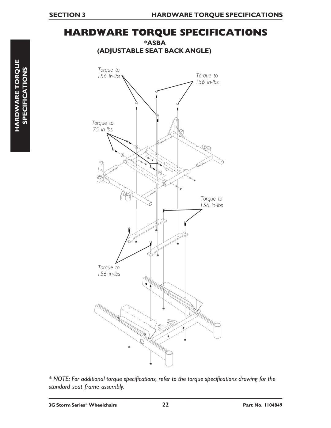 Invacare Ranger X RWD, Torque SP RWD, Arrow RWD service manual Asba Adjustable Seat Back Angle 